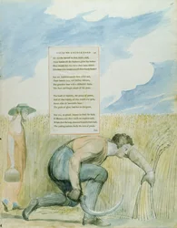 Elegy written in a Country Church-yard, design 109 from The Poems of Thomas Gray